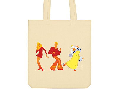 Сумка из плотного хлопка Бременские музыканты, 220 г/м2 (Натуральный)