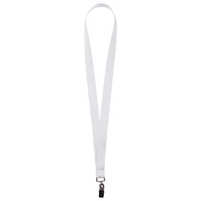 Лента для бейджа Neckband, белая (Белый)