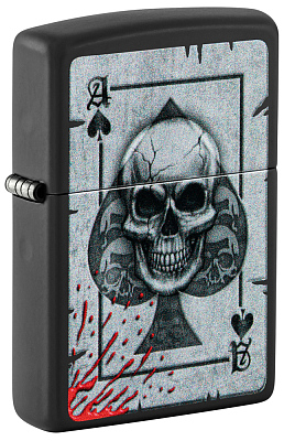 Зажигалка ZIPPO с покрытием Black Matte, латунь/сталь, черная, матовая, 38x13x57 мм (Черный)