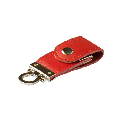 Кожа 07 Промоскин, красный, 4Гб, переходник мини-пвх