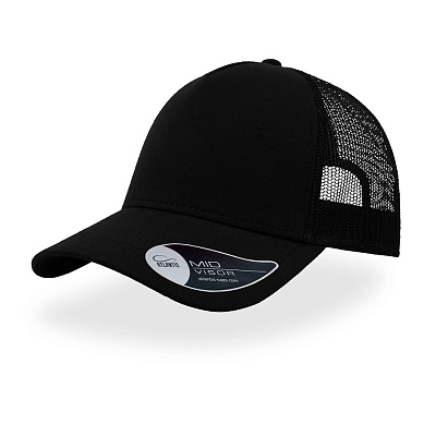 Бейсболка RAPPER JERSEY, 5 клиньев, пластиковая застежка (Чёрный)