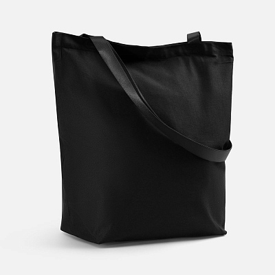 Шопер B5, черный с черными ручками (Чёрный)