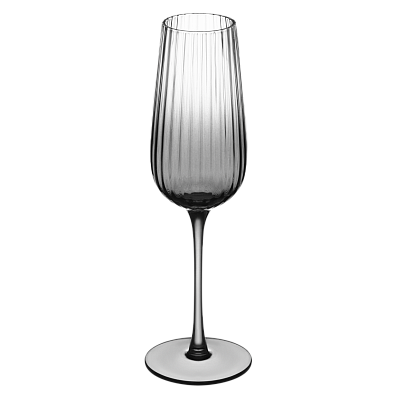 Бокал для шампанского Mancera (Черный, прозрачный)