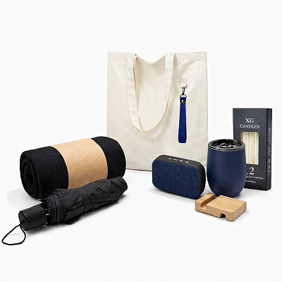 Подарочный набор Casual, темно-синий (Синий)