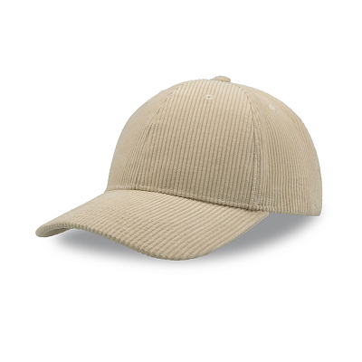 Бейсболка CORDY-S, 6 клиньев (Бежевый)