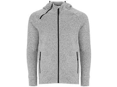 Толстовка на молнии Everest, мужская (Меланжевый белый)