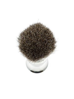 Бритвенный набор IL Ceppo: станок, помазок, подставка, серебристый цвет