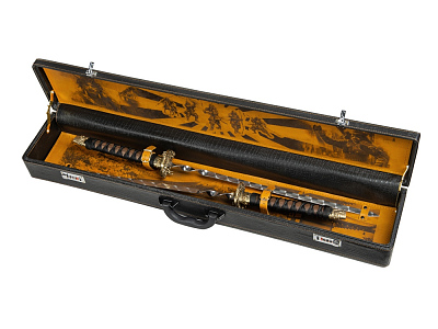 Набор Самурай (Кейс- темно-коричневый/рыжий)