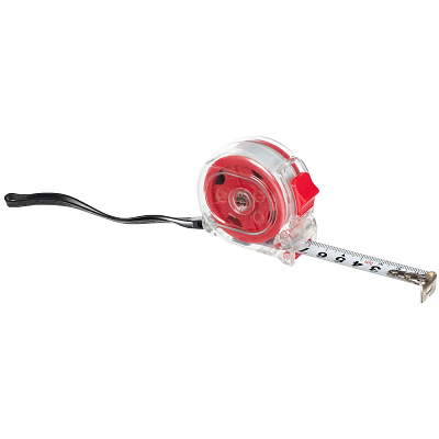 Рулетка Selvaksi, 3 м, красная (Красный)