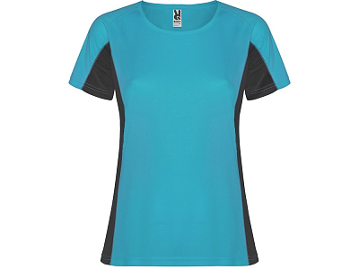 Спортивная футболка Shanghai женская (Бирюзовый/графитовый)