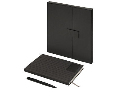 Подарочный набор Bradbury &Co с блокнотом А5 и ручкой (Чёрный) Подарочный набор Bradbury &Co с блокнотом А5 и ручкой (Чёрный)