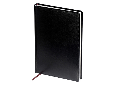 Ежедневник недатированный А5 Sidney Nebraska с белым срезом (Чёрный)