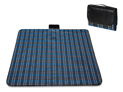 Непромокаемый плед для пикника Fabrizio (Синий, черный)