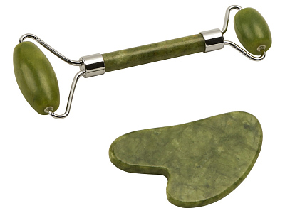 Подарочный набор роллер и гуаша из нефрита Rituals