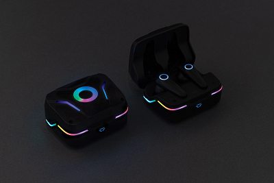Наушники TWS с RGB-подсветкой и технологией ENC
