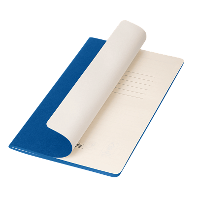 Блокнот Corsa slim, ярко-синий (Синий, бежевый, ярко-синий)