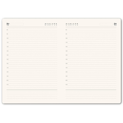 Ежедневник недатированный Tony, А5, сиреневый, кремовый блок в линейку