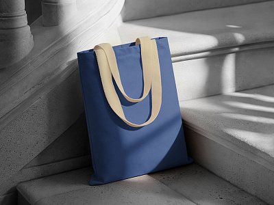 Сумка для шопинга Steady хлопковая с парусиновыми ручками, 260 г/м2 (Голубой)