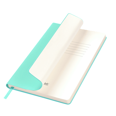 Ежедневник Spark недатированный, мятный (с упаковкой, со стикерами) (Бирюзовый, бежевый)