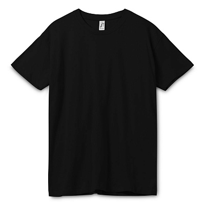 Футболка унисекс Regent 150, черная (Чёрный)