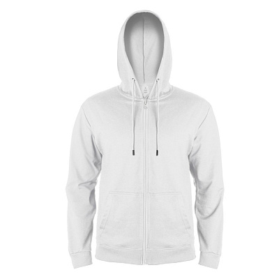 Толстовка унисекс на молнии с капюшоном EVEREST 260 (Белый)