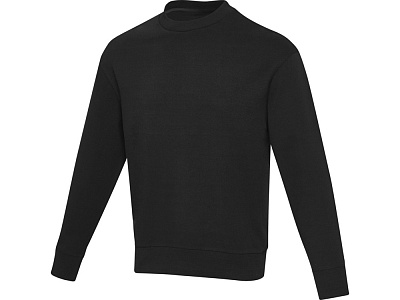 Свитер с круглым вырезом Jet из органического хлопка, унисекс (Чёрный) Свитер с круглым вырезом Jet из органического хлопка, унисекс (Чёрный)