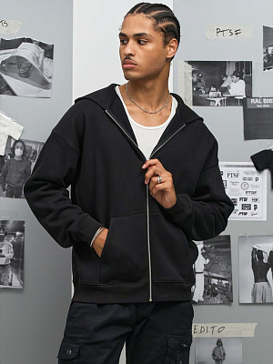 Толстовка унисекс на молнии Jelo, черная