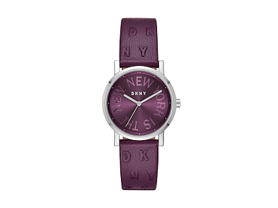 Часы наручные, женские (Корпус- серебристый, циферблат- бордовый, крепление- бордовый)