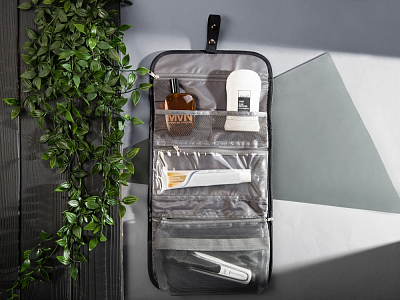 Несессер для путешествий со съемной косметичкой Flat