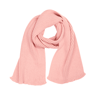 Шарф Forges вязаный, дымчато-розовый (Розовый)