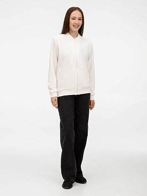 Бомбер унисекс Townie, молочно-белый