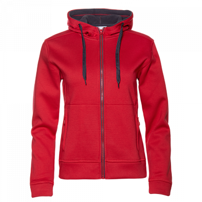 Толстовка женская STAN с капюшоном на молнии сэндвич 320, 19 (Красный)