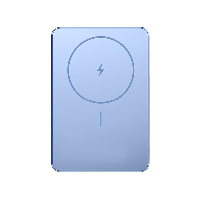Беспроводной магнитный ПЗУ Xiaomi Super Slim Magnetic Power Bank 5000 голубой