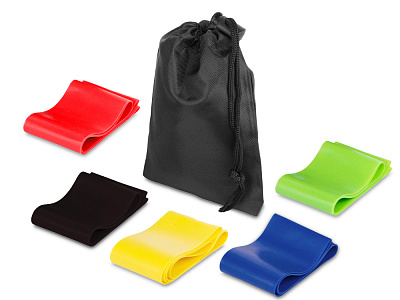 Набор спортивных резинок Crane (Чёрный)