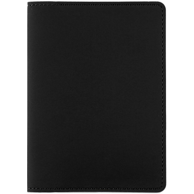 Обложка для паспорта Shall Simple, черный (Чёрный)