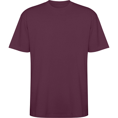 Футболка оверсайз BULL, СЛИВОВО-КРАСНЫЙ XS (СЛИВОВО-КРАСНЫЙ)