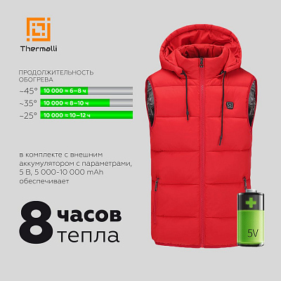 Куртка с подогревом Thermalli Everest, черная
