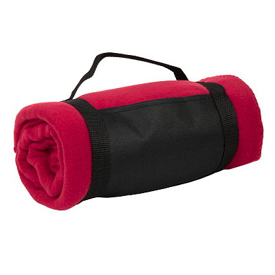 Плед COLOR, 130х150 см, флис 200 гр/м2 (Ярко-красный)