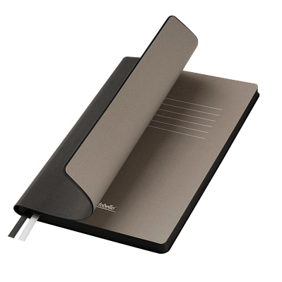 Ежедневник Rain недатированный, черный (без упаковки, без стикера) (Черный, серый, бежевый)