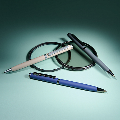 Шариковая ручка Нокс (Nox), серая