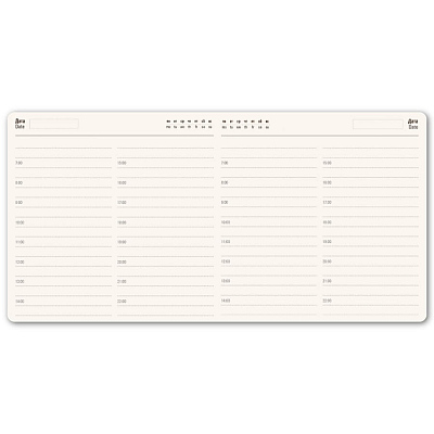 Ежедневник недатированный Scotty, А5-,  оранжевый, кремовый блок, без обреза