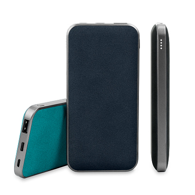 Внешний аккумулятор Ин Велюр (In Velour) 10000 mAh, бирюзовый