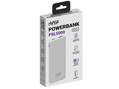 Портативный внешний аккумулятор PSL, 5000 mAh