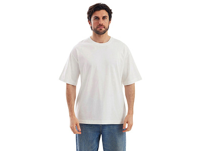 Футболка с пич отделкой Kyoto, унисекс (Молочный)