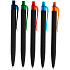 Ручка шариковая Prodir QS01 PRT-T Soft Touch, черная с голубым - Фото 7