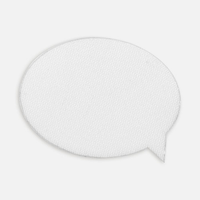 Наклейка тканевая Lunga Bubble, M, белая (Белый)