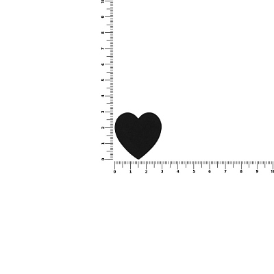 Джибитс из ПВХ «Сердце», черный