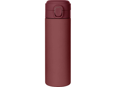 Вакуумная термокружка c кнопкой Guard, soft-touch, 400 мл, тубус