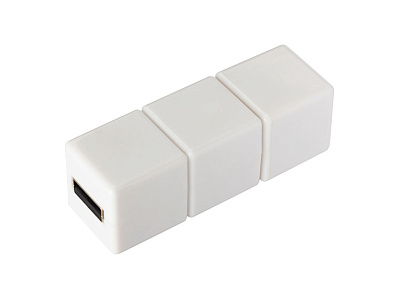 USB 2.0- флешка на 16 Гб Кубик Рубика (Белый)