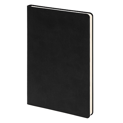 Бизнес-блокнот FUNKY, 130*210 мм  форзац, мягкая обложка, в линейку (Черный, голубой)